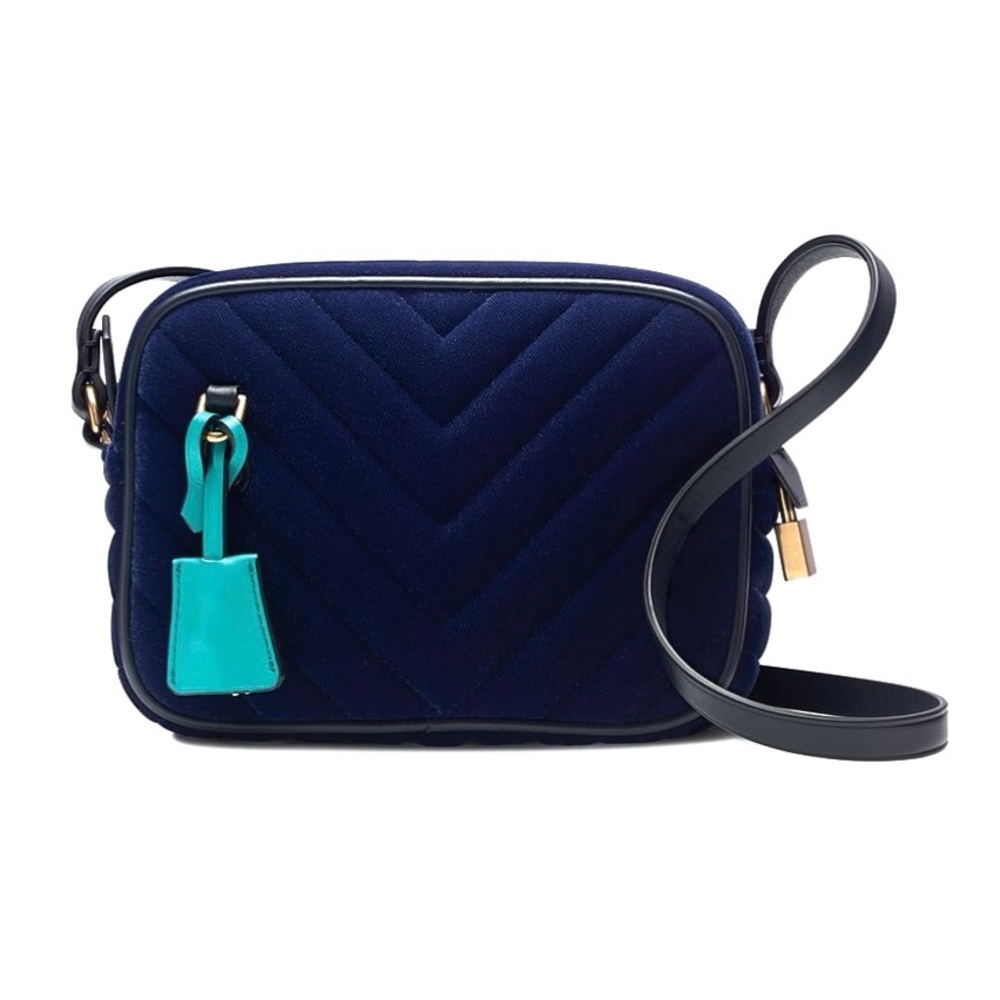 NWT J. Crew Mini Signet Velvet Crossbody Purse